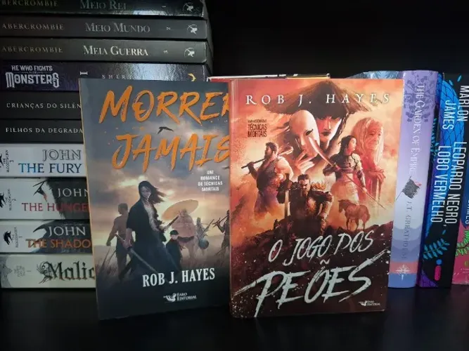 Livros Morrer Jamais + Jogo dos Peões - Autor Rob J. Hayes - Série Técnicas Mortais