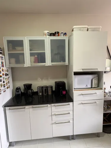 Armário de cozinha + balcão inox Itatiaia
