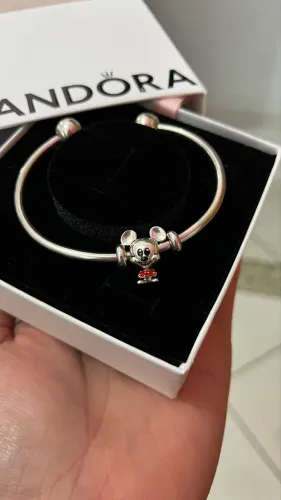 Pulseira de Berloque aberta com Mickey