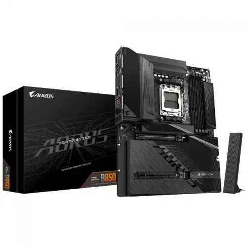 Placa Mãe Gigabyte B850 Aorus Stealth AMD AM5, ATX, WiFi, bluetooth, DDR5