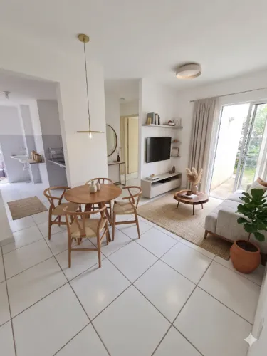 Apartamento com quintal no Mirantes da Lagoa em São Gonçalo RN