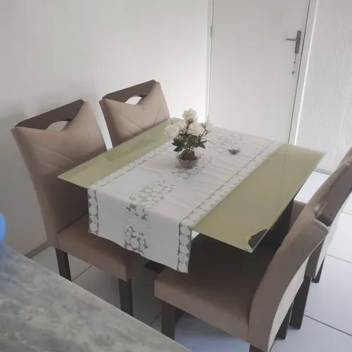 Mesa tampa de vidro