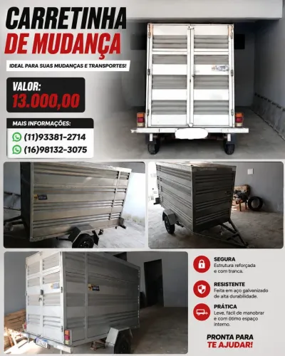 Carretinha para mudança