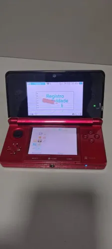 Nintendo 3DS Old Vermelho Desbloqueado Luma3DS + Case - Funcionando normalmanete