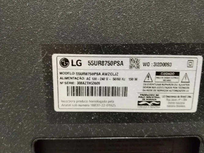Tv LG 55 plegada