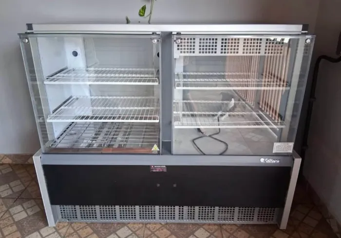 Vitrine expositora quente e fria gelopar