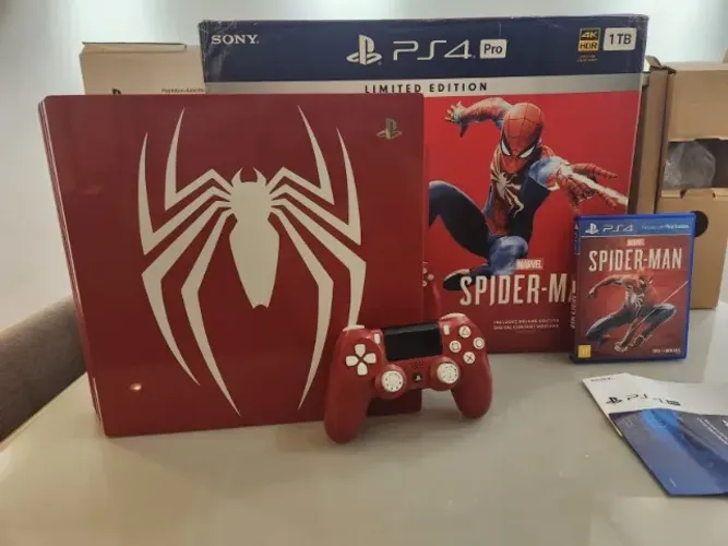 PS4 PRO - Edição limitada Spider-man 1T