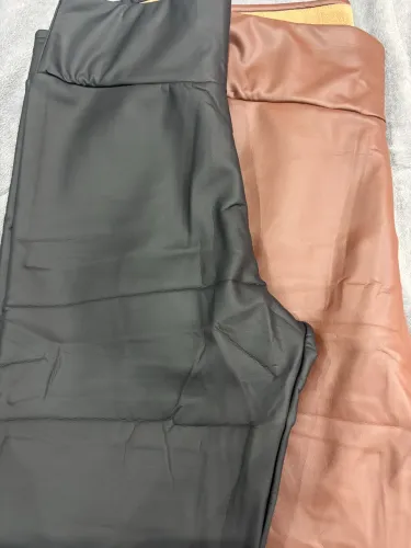 Calça Couro Legging Forrada Cintura Alta Feminina Cores preta e marrom , FRETE GRÁTIS