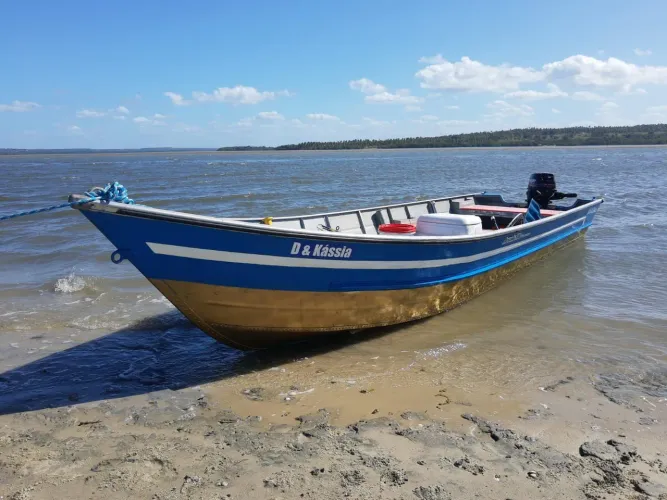 CONJUNTO COMPLETO DE BARCO + MOTOR + CARRETINHA - R$ 15.000 