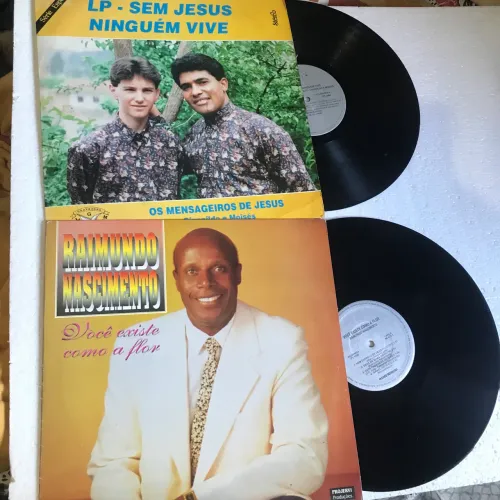 Lote 2 disco de vinil musica evangelico pentecostal