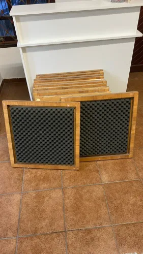 12 Placas acústicas 0,60 x 0,60