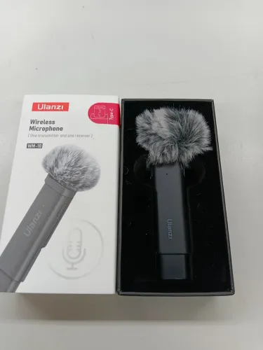 Microfone Sem Fio Ulanzi WM-10 USB-C - Pouquíssimo uso.
