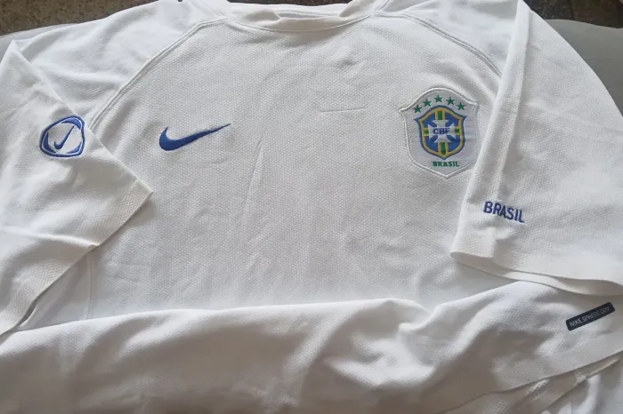 Camisa Seleção Brasil Treino Nike Copa 2006 Alemanha Tam G Frete Grátis