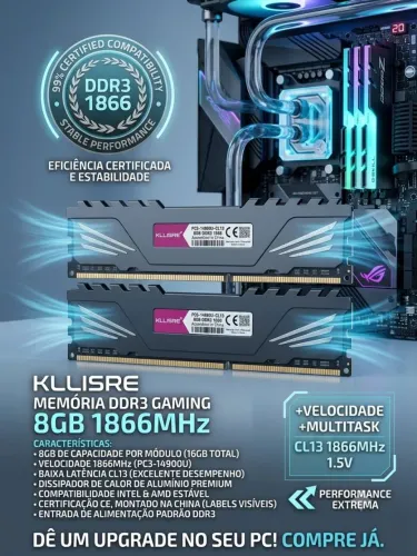 Menoria RAM 16GB DDR3 GAMER