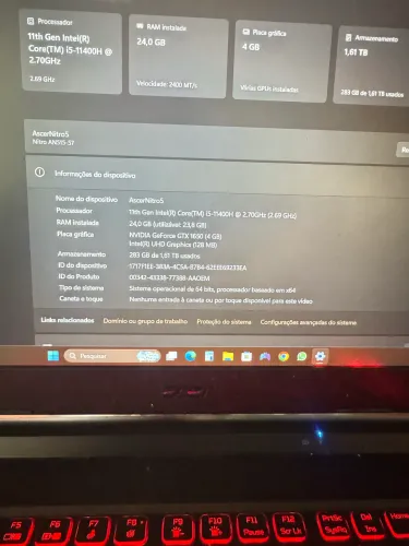 Notebook nitro 5