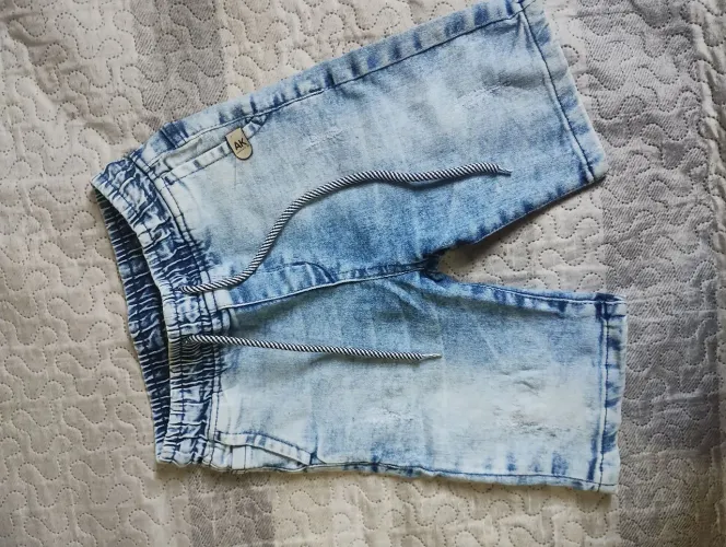 Shorts jeans infantil masculino 