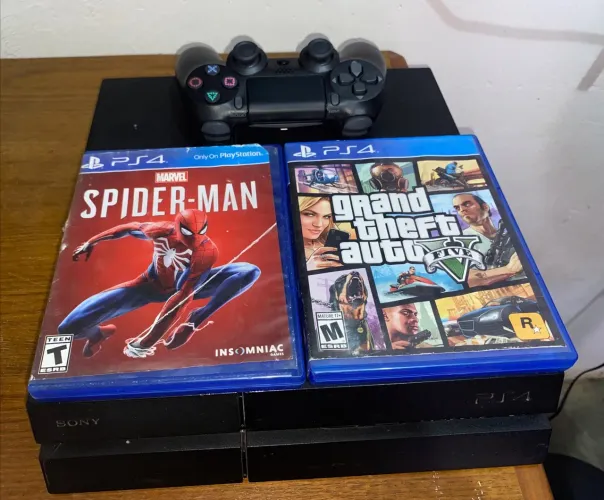 Ps4 Fat + 3 Jogos (Leia a descrição)