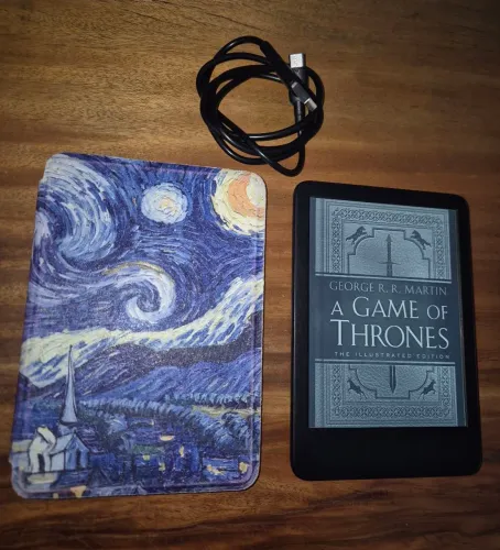 Kindle 11 Geração 16GB + Capa e Cabo. Funciona perfeitamente