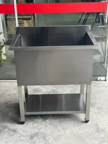 Tanque de inox multiuso 80cm de comprimento