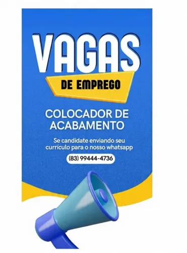 VAGA PARA COLOCADOR DE ACABAMENTO - CABO BRANCO OUTDOOR