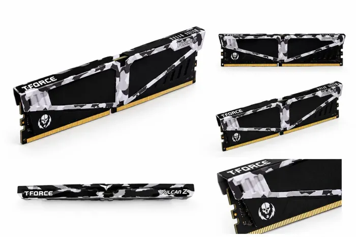 Memória RAM T-Force Vulcan Z 16GB (2x8GB) DDR4 Gamer - Black/White