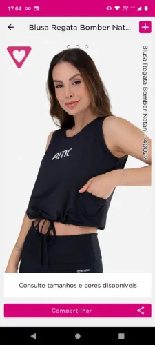 Blusa e regata da romance favorita 