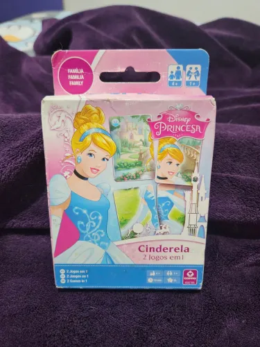 Disney Cinderela - 2 Jogos em 1 - Copag baralho infantil LACRADO