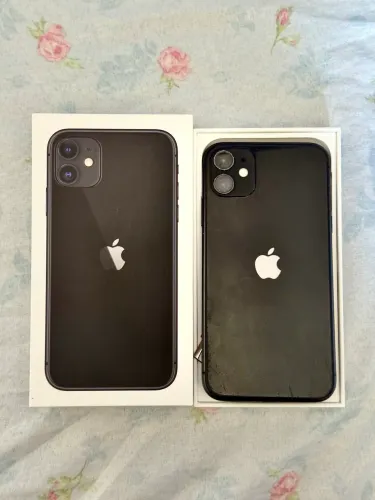 iPhone 11 64GB Preto | Face ID OK | Caixa + Cabo + Capinhas