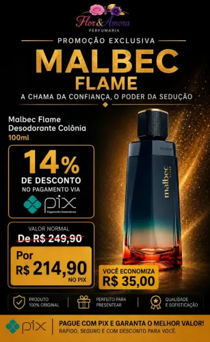 Malbec Flame Colônia 100MI - O boticário