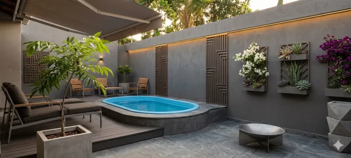 Piscina de fibra
