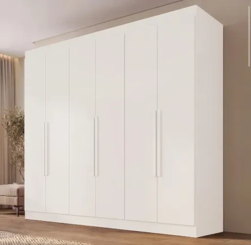 Guarda Roupa 6 Portas Horizonte 177 Branco