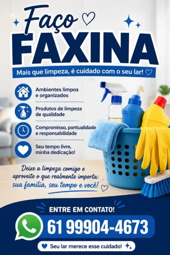 Faço faxina 
