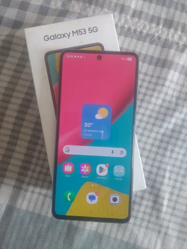 Samsung m53 128GB 16g tela original amoked 120HZ para jogos nfc 5g caixa