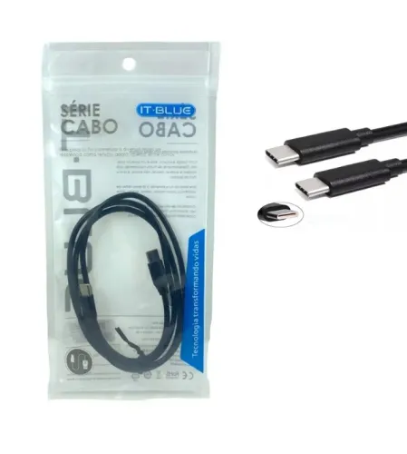Cabo Usb Tipo-C para Tipo-C It-Blue