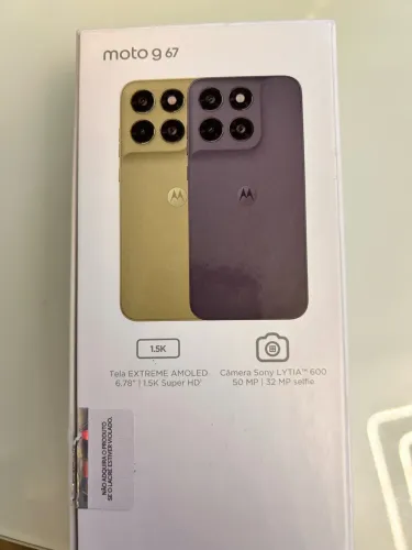 Vendo Motorola G67 cor Chumbo- 256 - celular novo