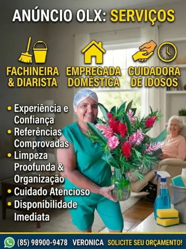 Serviços Domésticos e Cuidadora de Idosos