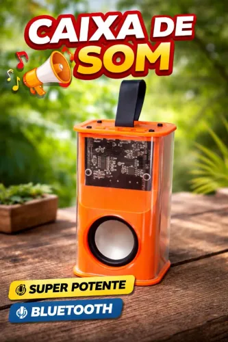 Caixa de Som Bluetooth - Pequena no tamanho, gigante no som!