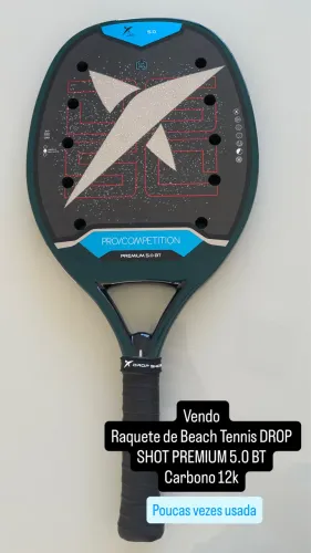 Raquete de Beach Tennis DROP SHOT PREMIUM 5.0BT