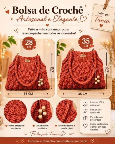 Bolsas de croche