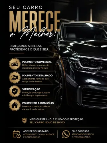 Polimento Automotivo | Vitrificação | a domicílio