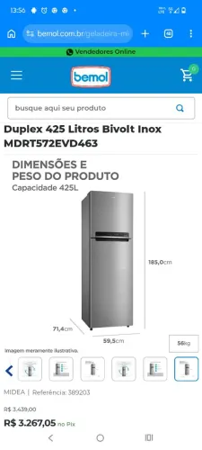 Geladeira duplex