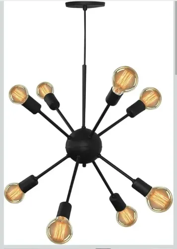 Luminária Lustre Pendente Sputnik Átomo Para 8 Lâmpadas