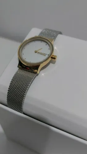 Skagen Relógio feminino Freja de aço inoxidável