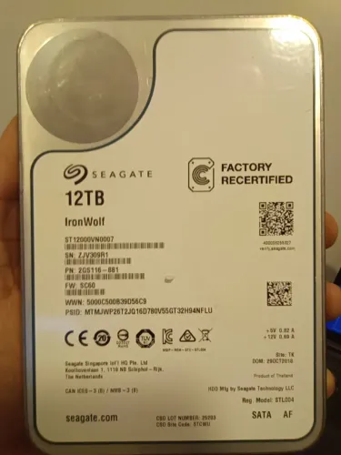 Hd 12tb Seagate IronWolf novo
