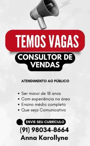 VAGA DE VENDEDOR