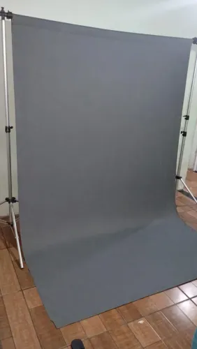 Tecido para fundo fotográfico cinza 2,50 x 3m