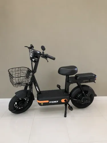 Bicicleta Elétrica Yoo Mobility Y-200 350w Farol Led Scooter Laranja Sem Cnh