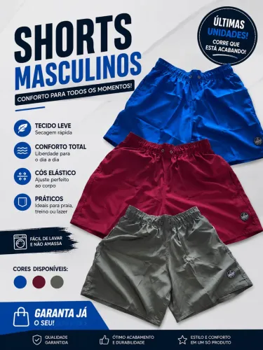 Shorts masculino