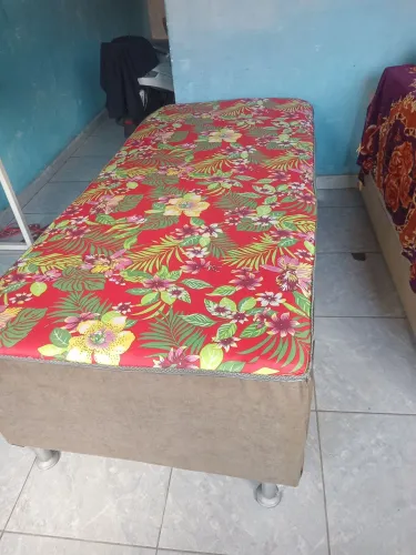 Cama box espuma solteiro