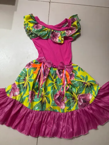 Vestido festa junina florido